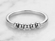 bague anti stress perles roulantes apaisantes