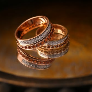 bague apaisante rotative or rose & Éclats