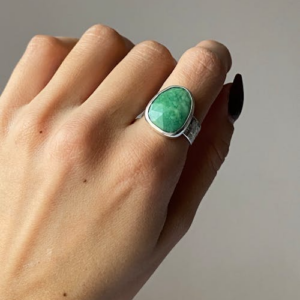 bague relaxante à l’aventurine brute