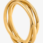 bague d'anxiété acier inoxydable 3 anneaux