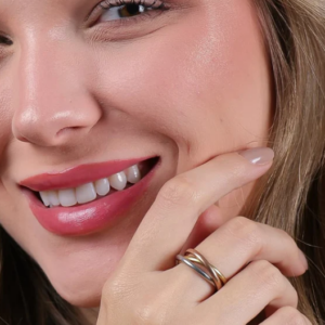 bague d'anxiété acier inoxydable 3 anneaux