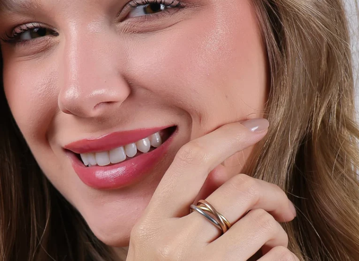 bague d'anxiété acier inoxydable 3 anneaux bague d'anxiété acier inoxydable 3 anneaux